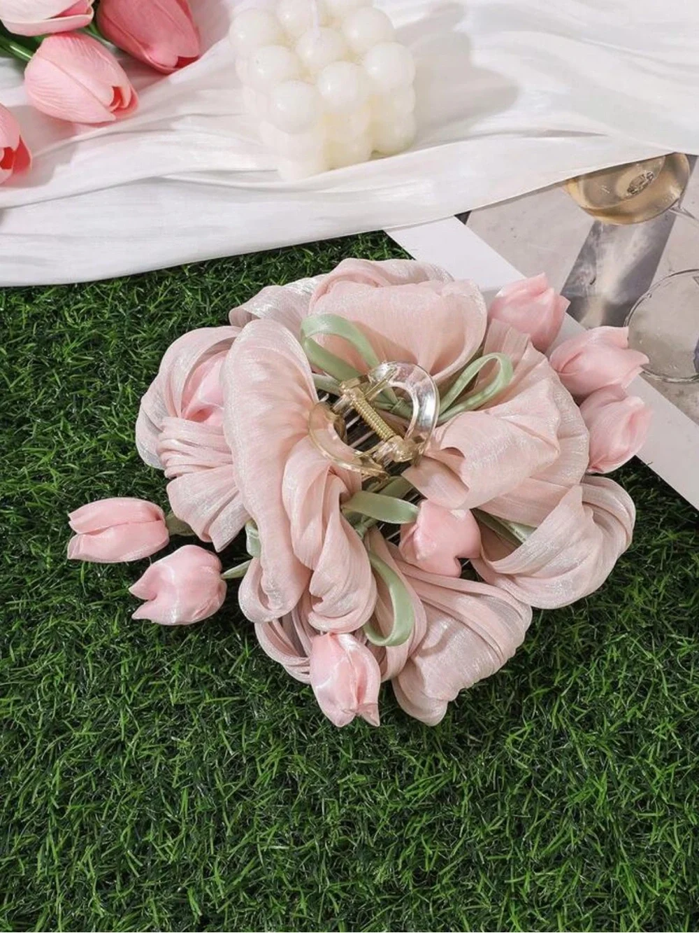 1pc Large Tulip Hair Claw Clip,